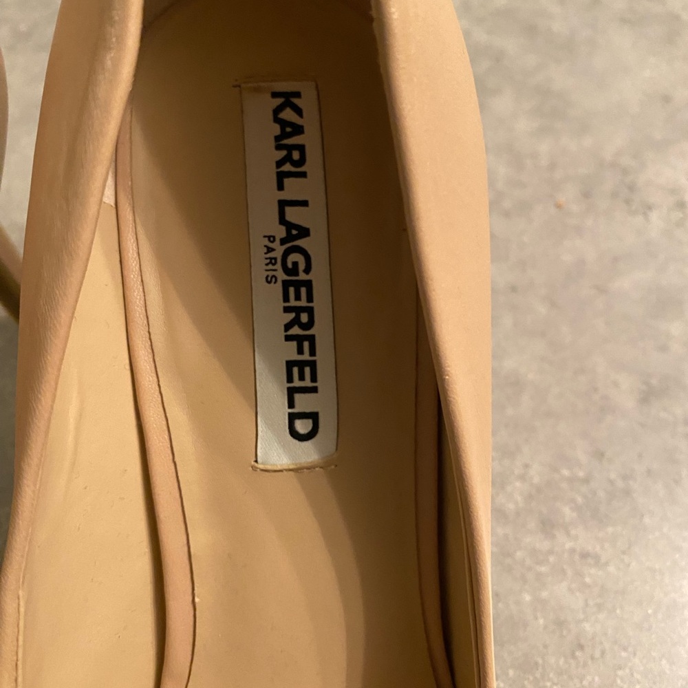 Karl Lagerfeld Tan Stiletto Heels - Picture 5 of 8